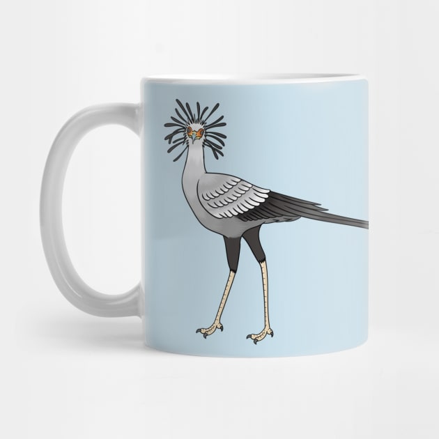 Secretary bird cartoon illustration by Cartoons of fun